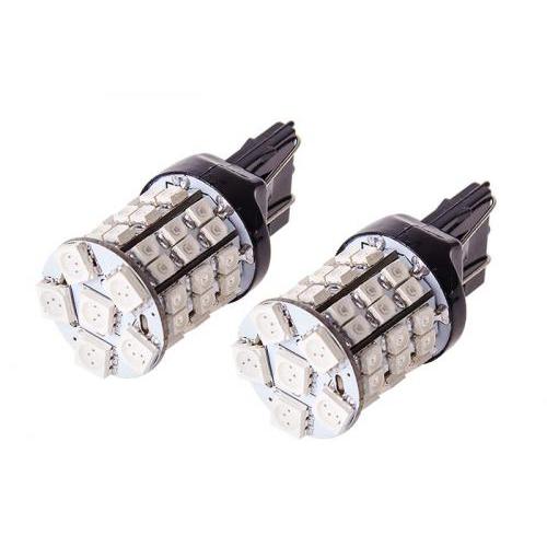  PULSO  LED T20 W3x16q 48SMD(65050+423528) 12V Red 2 .