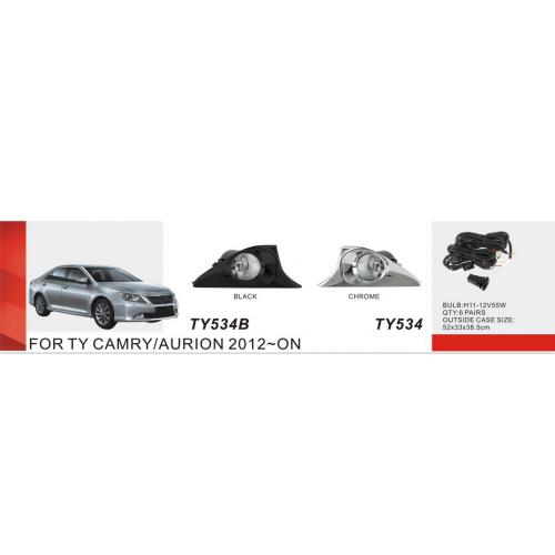  .  Toyota Camry 50 2011-14/TY-534/H11-12V55W/.  (TY-534 Chrome)