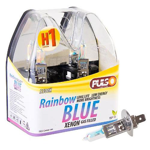  PULSO/ H1/P14.5S 12v55w rainbow blue/plastic box