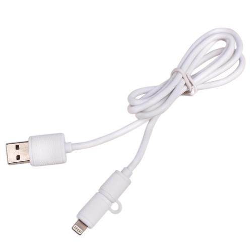  PULSO USB - Micro USB/Apple 1m white () (CP-001W)