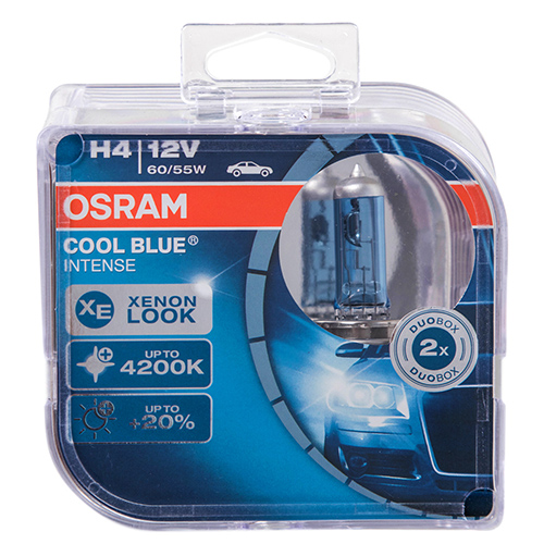  OSRAM Cool Blue Intense +20% H4 12V 60-55W P43t