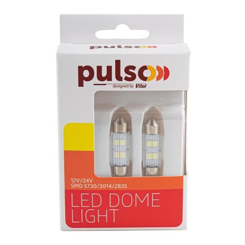  PULSO//LED SV8.5/T11x36mm/4 SMD-5730/9-18v/90Lm (LP-64036)