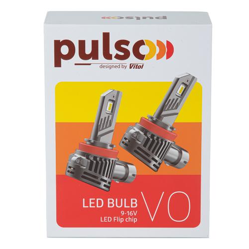  PULSO VO-HB3-HB4-HIR2/LED-chips Flip chip/9-16V/2*50W/6000Lm/6500K (VO-HB3-HB4-HIR2  9005/9006)