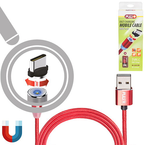   PULSO USB - Type C 2,4, 1m, red ( )
