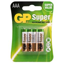  GP SUPER ALKALINE 1.5V 24A-U4 , LR03, AAA (4891199000058)