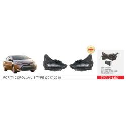  . Toyota Corolla 2017-19/E17-U.S Type/TY-712L/DRL-12V3W/. (TY-712-LED/DRL)