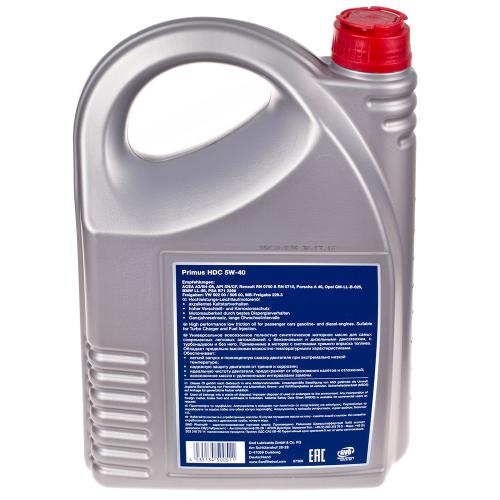 �������� ����� Rheinol, Primus HDC, 5W-40, 5� (HDC 5W-40)