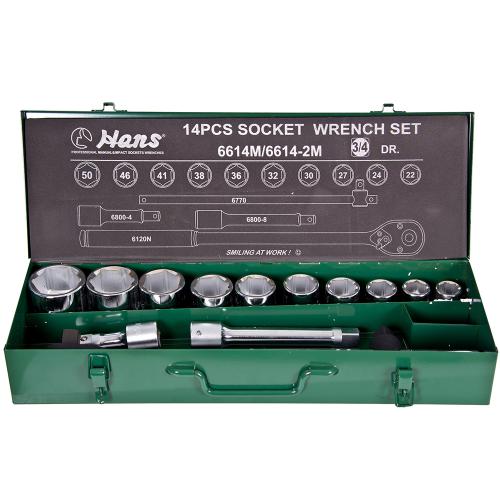 ����� �������� ������� HANS 3/4"DR 22-50��, 14 ���������, 6614M