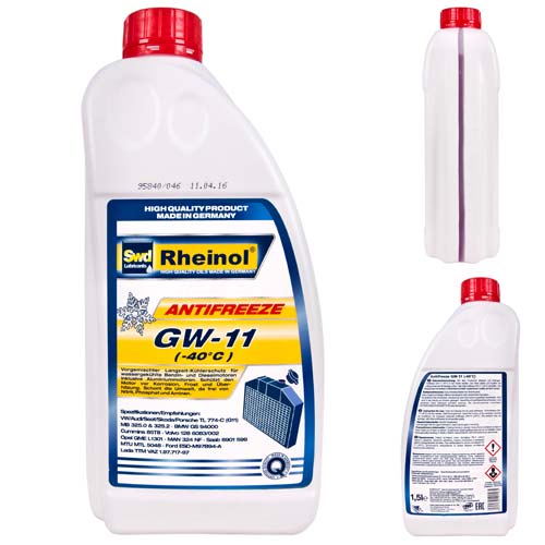 ����������� ����� Rheinol Antifreeze GW11 -40� C 1.5L