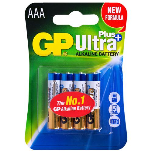 ��������� GP ULTRA PLUS ALKALINE 1.5V 24AUPHM-2UE4 �����, LR03 AUP, AAA
