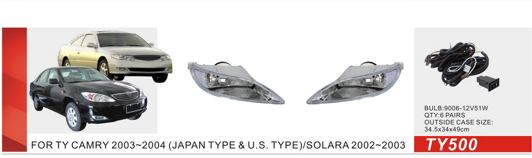 ���� ���. ������ Toyota Camry 30 2001-04/TY-500/JAPAN/9006-12V55W/��.��������