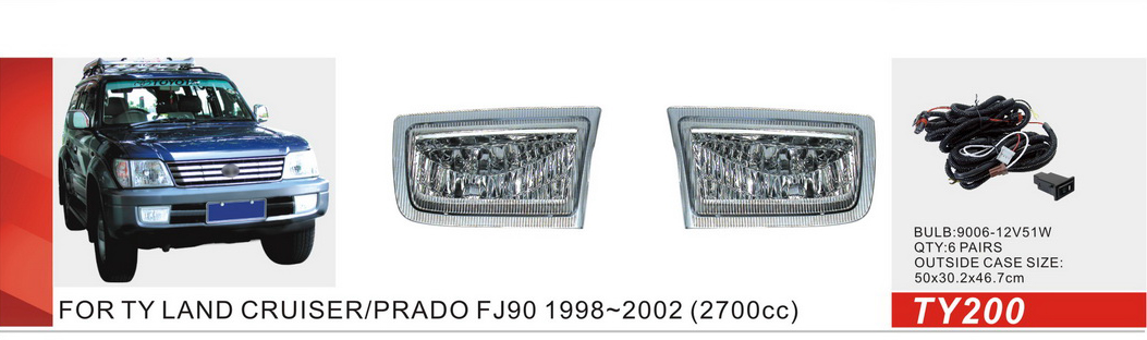���� ���. ������ Toyota Prado FJ 90 1999-2002/TY-200/9006-12V51W/��.��������