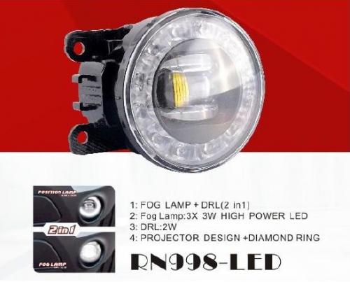 ���� ���. ������ Renault/HD/NS/MB/SZ Cars/RN998-LED/12V9W+2W/FOG+DRL/��.��������