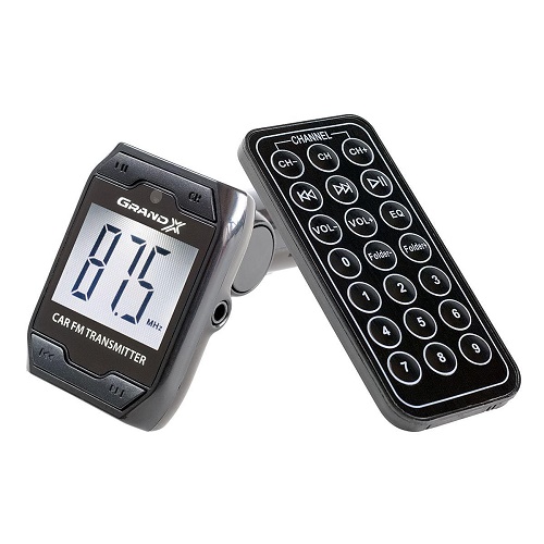 FM-���������� Grand-X CUFM71GR�  AUX, USB 0.5A, SD card, 3.5mm mini-jack