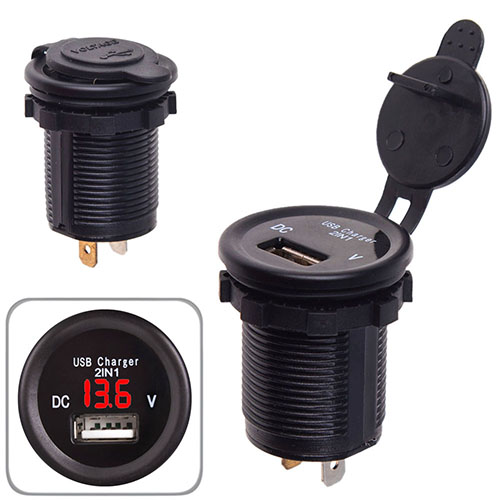 ������������ �������� ������� USB 12-24V ����� � ������ + ���������