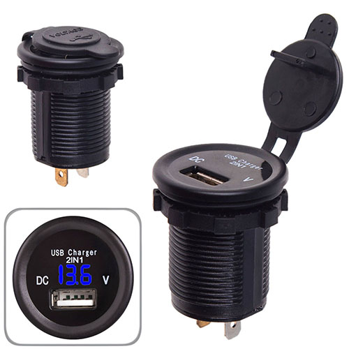 ������������ �������� ������� USB 12-24V ����� � ������ + ���������