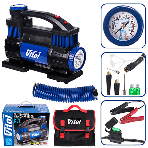 ���������� "ViTOL" K-70 150psi/23Amp/90�/2 ��������/����� 5,0�/������