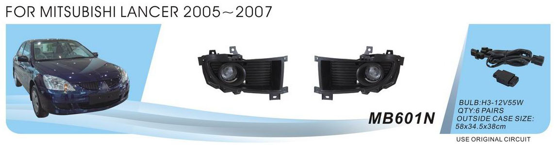 ���� ���. ������ Mitsubishi Lancer 2005-07/MB-601N/H3-12V55W/��.��������