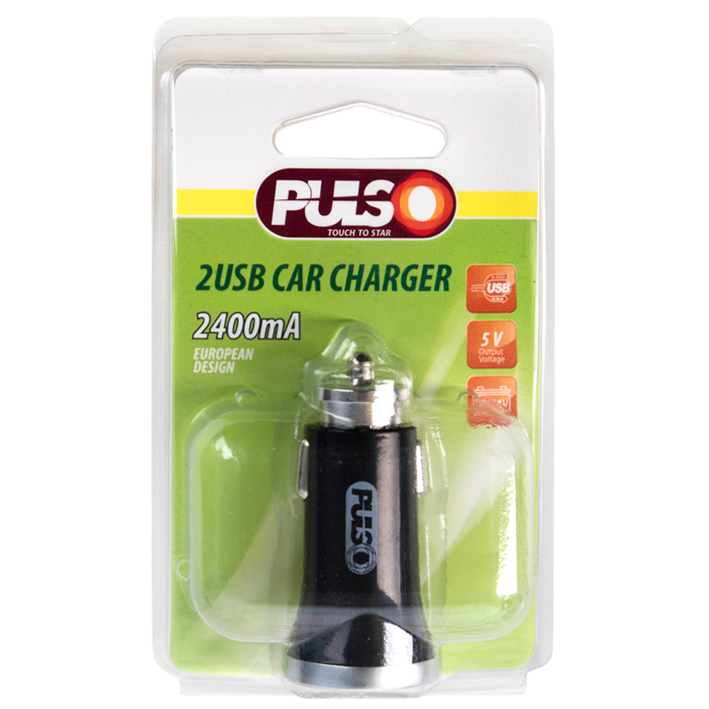 ������������ �������� ������� PULSO C-2411BK 2USB (12 / 24V - 5V 2,4A)