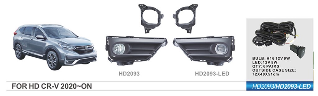���� ���. ������ Honda CR-V/2019-/HD-2093/U.S TYPE/H8-12V35W/��.��������
