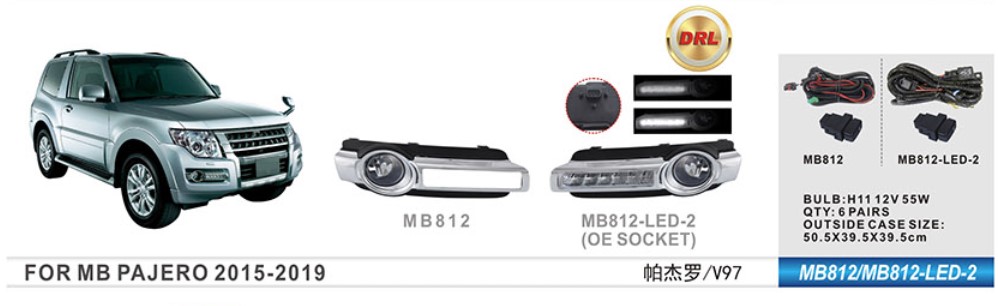 ���� ���. ������ Mitsubishi Pajero 2014-19/MB-812/H11-12V55W/��.��������