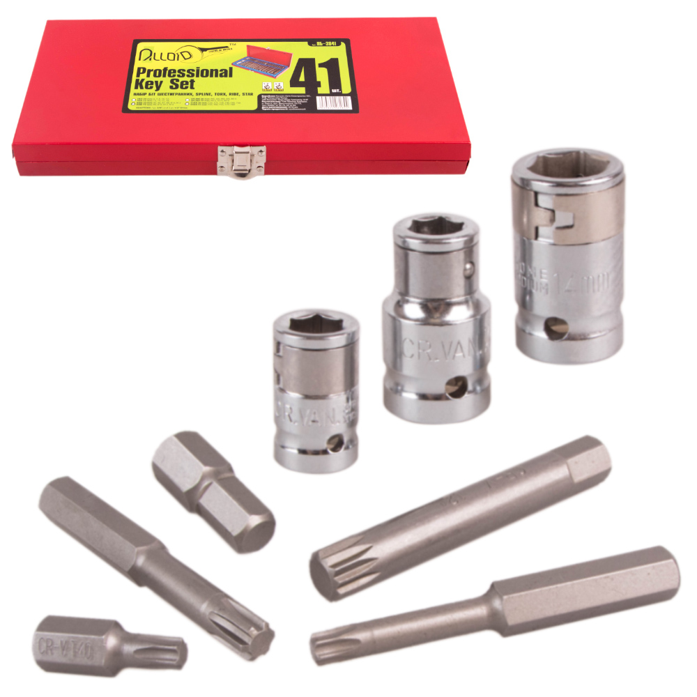 ���� �� ������������, SPLINE,TORX 41 ����. Alloid