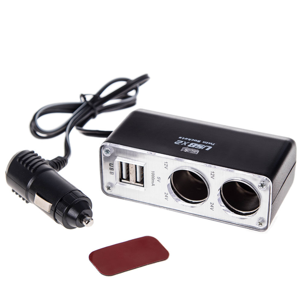 ���������� ����������� 2 ������+2 USB (1000 mA) /���������  (WF-0030)