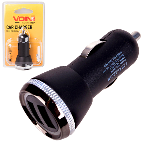 ������������ �������� ������� VOIN C-2402BK 2USB (12/24V - 5V 2,4A)