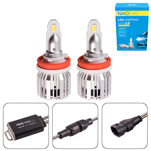 ����� NAOEVO S4/LED/H8/H9/H11/H16/Flip Chip/9-16V/30W/3600Lm/EMERGENCY3000K/3000K/4300K/ 6500K