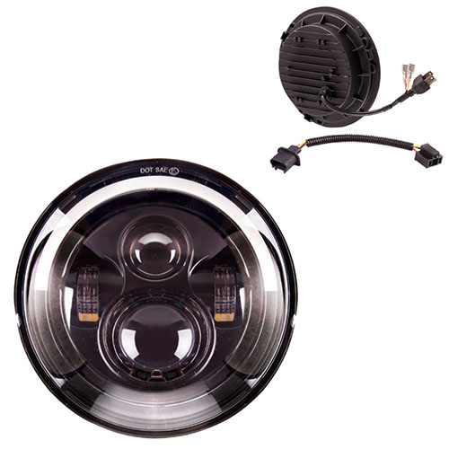 ���� �������� �����  + DRL LP-60S1 SPOT+FLOOD 4Led*15W (7 INCH)10-30V/60W/6000K