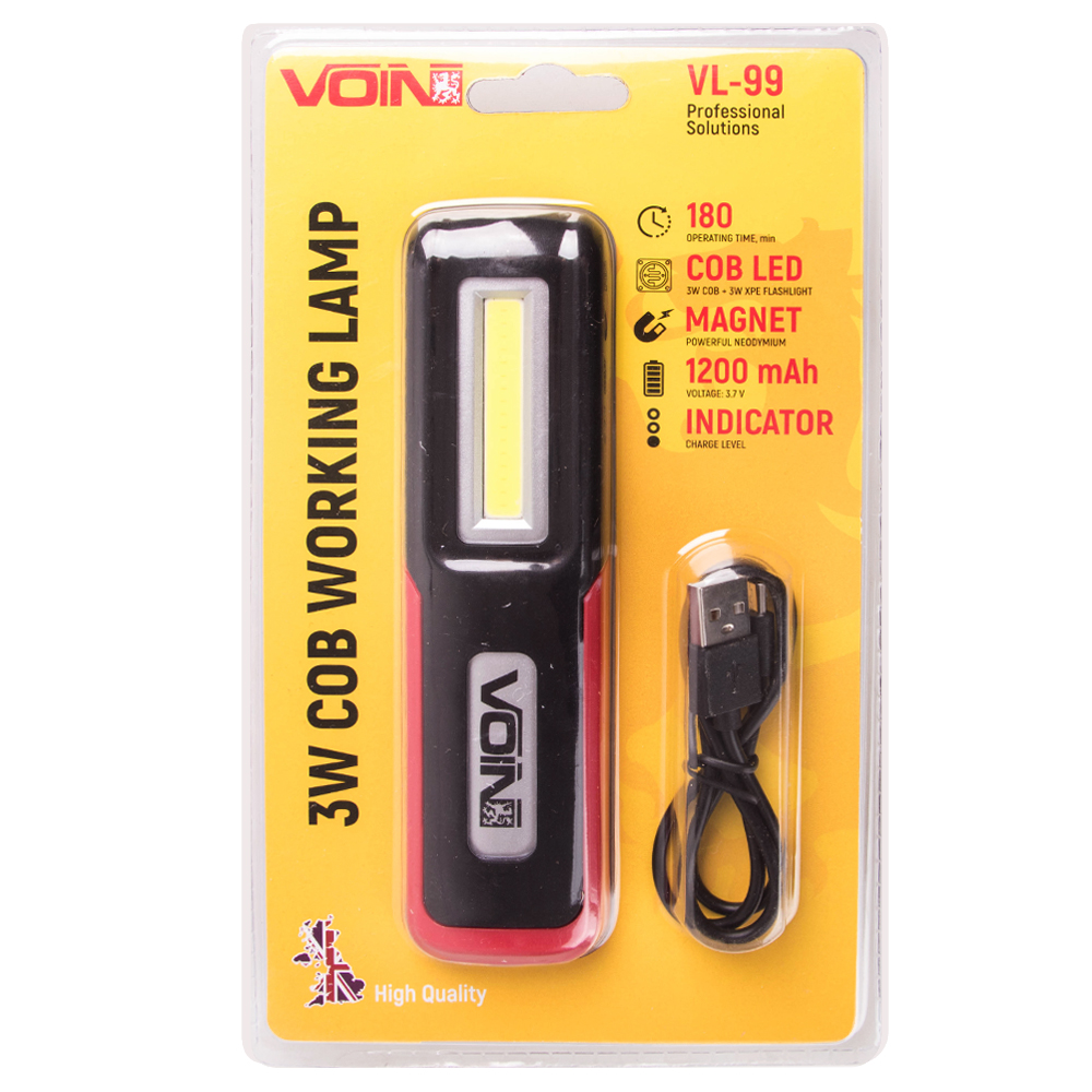 ��������� ����� "VOIN" VL- 99, 3W-COB+3W XPE/���1200mAh/������/���. ������