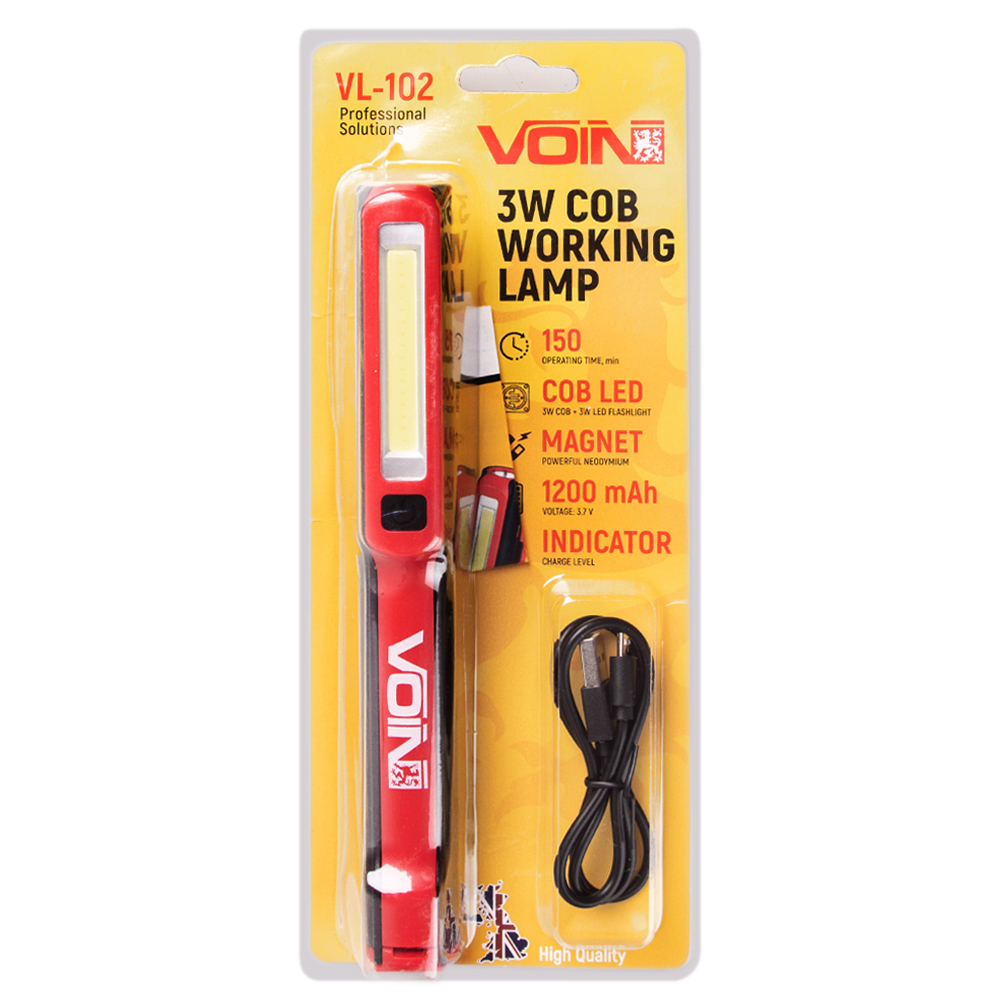 ��������� ����� "VOIN" VL-102, 3W-COB+3W XPE/���1200mAh/������/���. ������