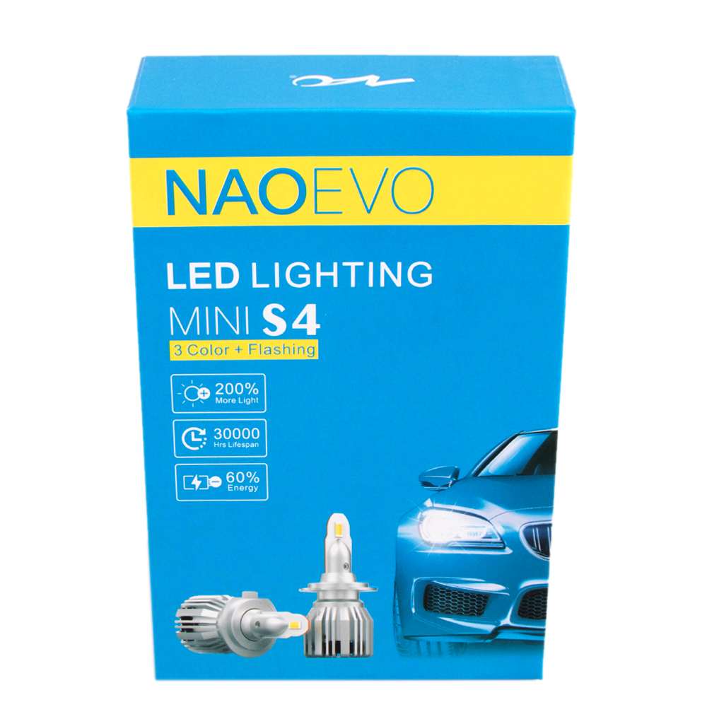 ����� NAOEVO S4/LED/H7/Flip Chip/9-16V/30W/3600Lm/EMERGENCY3000K/3000K/4300K/ 6500K