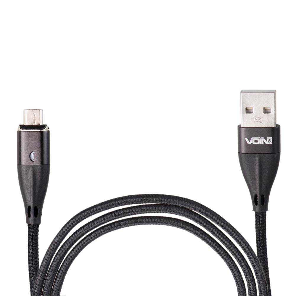 ������ ��������� VOIN USB - Micro USB 3�, 1m, black (������ ������� / �������� �����)