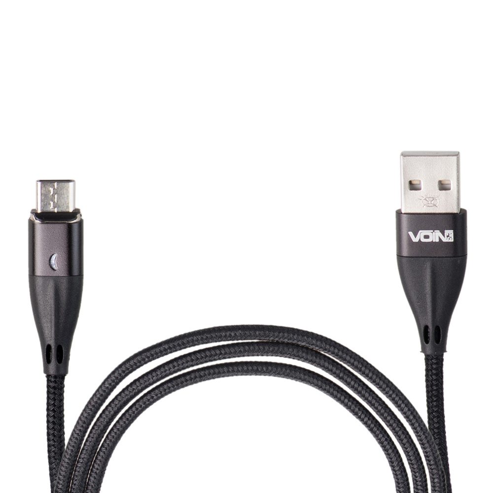������ ��������� VOIN USB - Type C 3�, 2m, black (������ ������� / �������� �����)