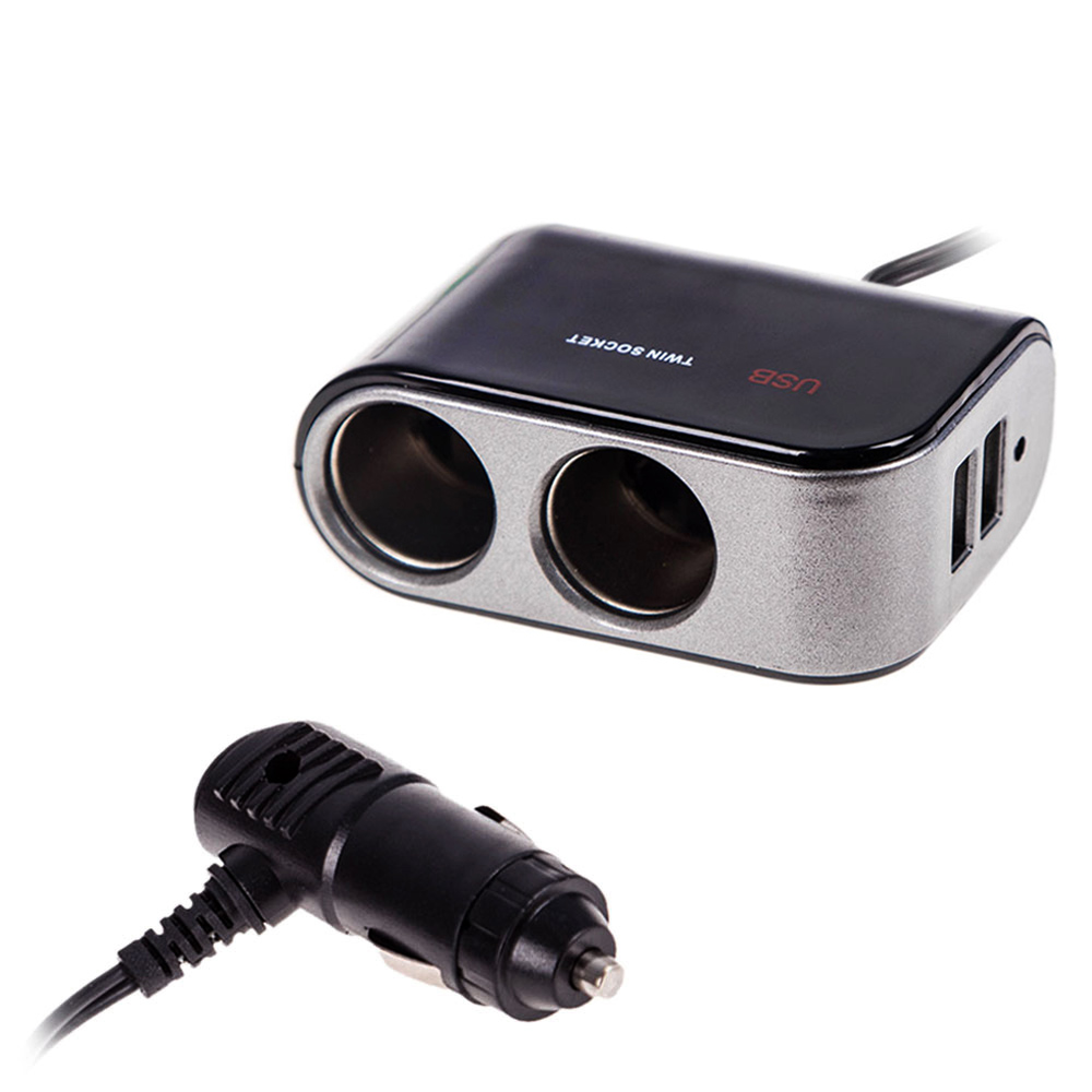 ���������� ����������� VOIN 2 ������ +2USB 2100mA 12/24V SC-2069