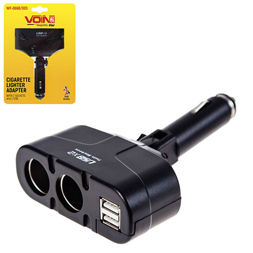 ���������� ����������� VOIN 2 ������+2USB 1500mA/������ (WF-0668/003)
