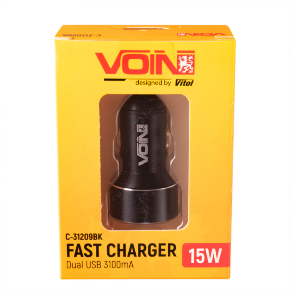 ������������ �������� ������� VOIN C-31209BK, 2USB (12/24V - 5V 3,1A) + ���������