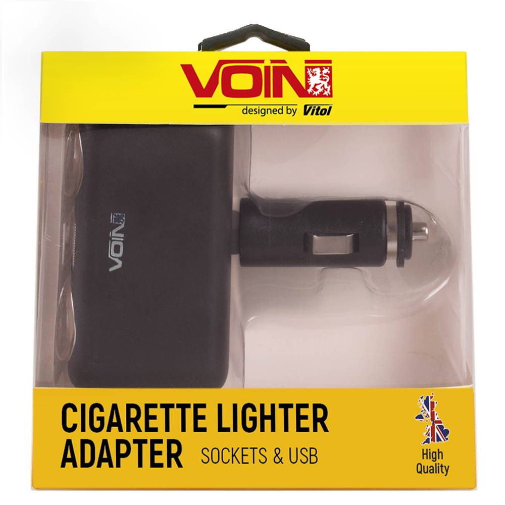 ������������ (����������) ����������� VOIN 2 ������ +2USB 2400mA 12/24V SC-2004 ������ ���