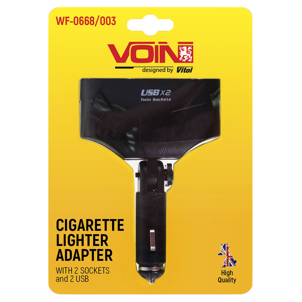 ���������� ����������� VOIN 2 ������+2USB 1500mA/������ (WF-0668/003)