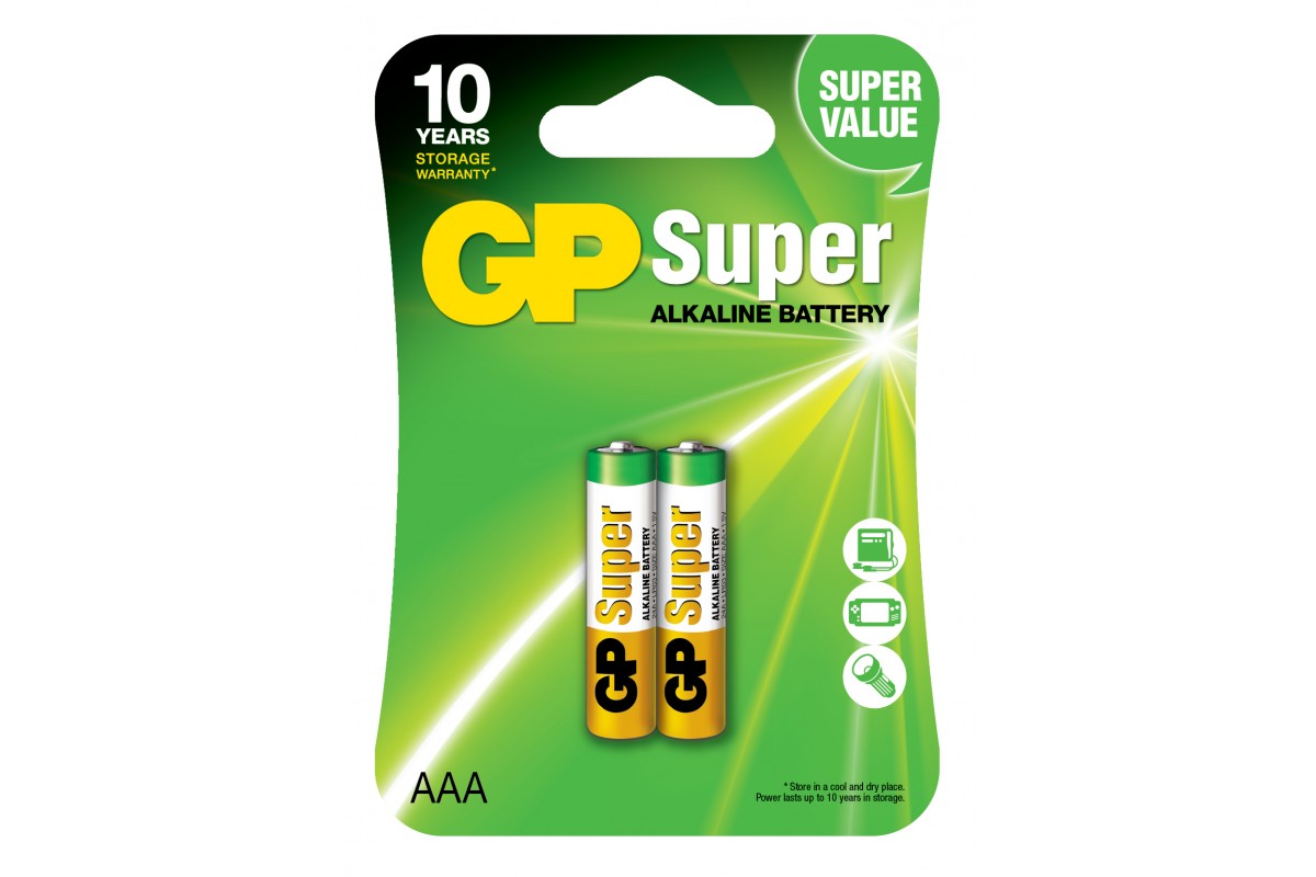 ��������� GP SUPER ALKALINE 1.5V 24A-U2 �����, LR03, AAA