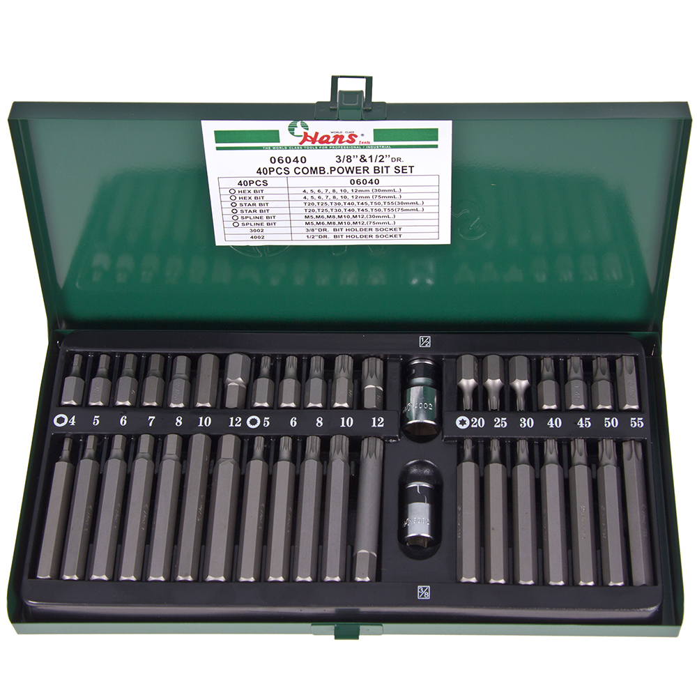 ���� ������� 4-12��,�20-�55,�5-�12"30,75��"3/8DR�1/2"DR,40�����(06040) HANS