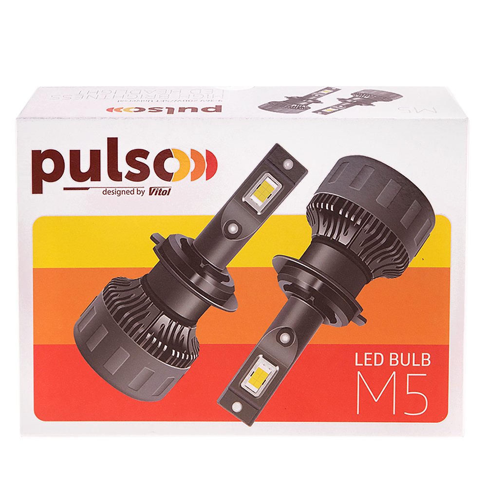����� PULSO M5/H4/LED-chips CSP/9-16v/2*70w/16000Lm/6500K