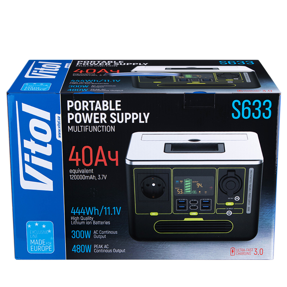 ���������� ������� �������� Vitol S633, 220�/300��/Li-ion 444��/���, ������ ����