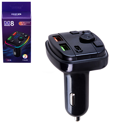 ��������� FM 5�1 M8 12-24v 2USB 5V-3.1A Type C 5V-3.1A TF card BT5.0 RGB-ambient light