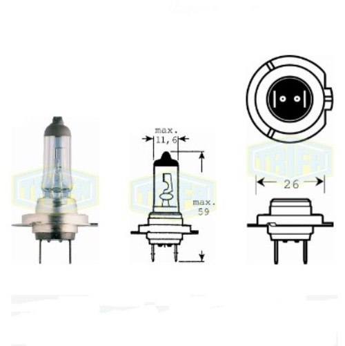 ����� �����������  ��������� ����� ��� ���� Trifa H7 12V 100W