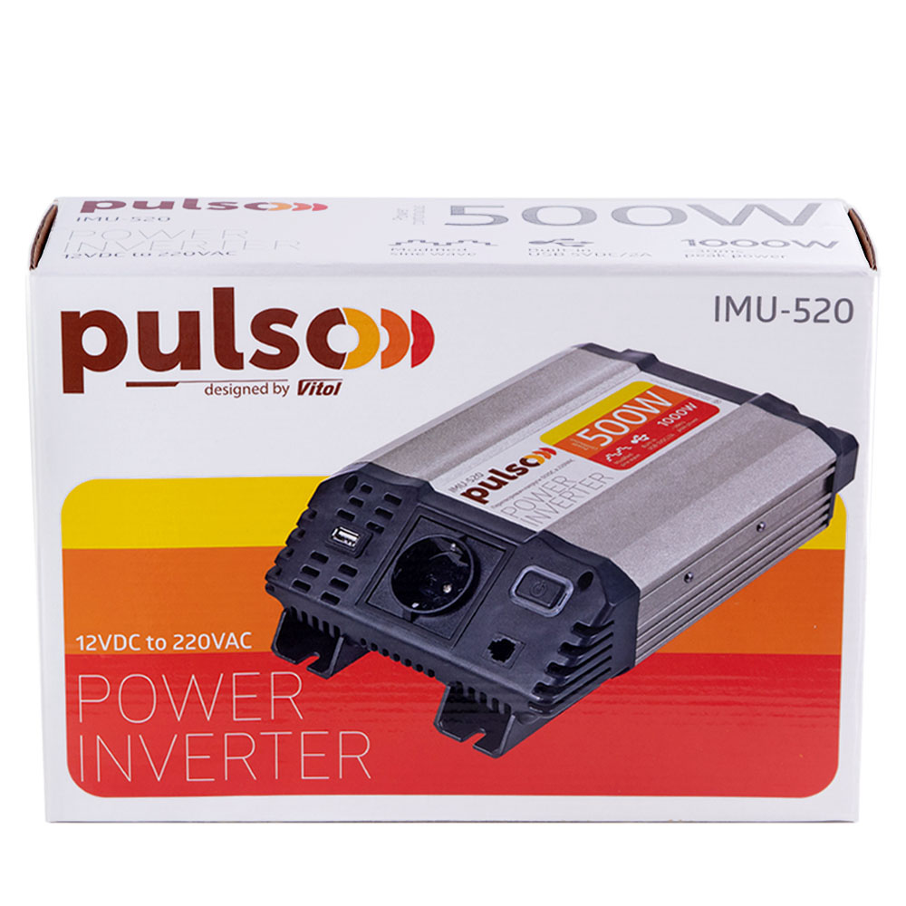 ������������ ������� PULSO/IMU-520/12V-220V/500W/USB-5VDC2.0A/���.�����/�����