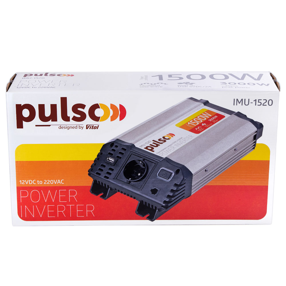 ������������ ������� PULSO/IMU-1520/12V-220V/1500W/USB-5VDC2.0A/���.�����/�����