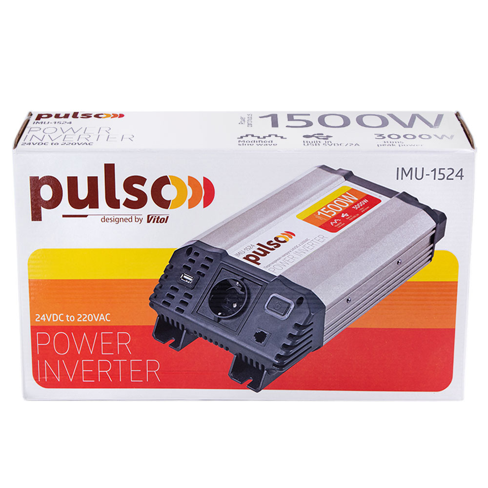������������ ������� PULSO/IMU-1524/24V-220V/1500W/USB-5VDC2.0A/���.�����/�����