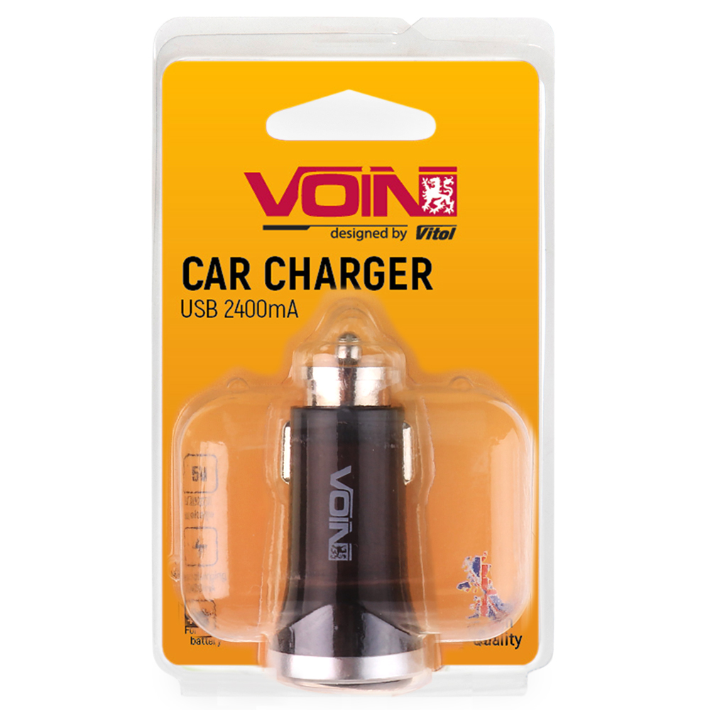 ������������ �������� ������� VOIN C-2411BK 2USB (12 / 24V - 5V 2,4A)